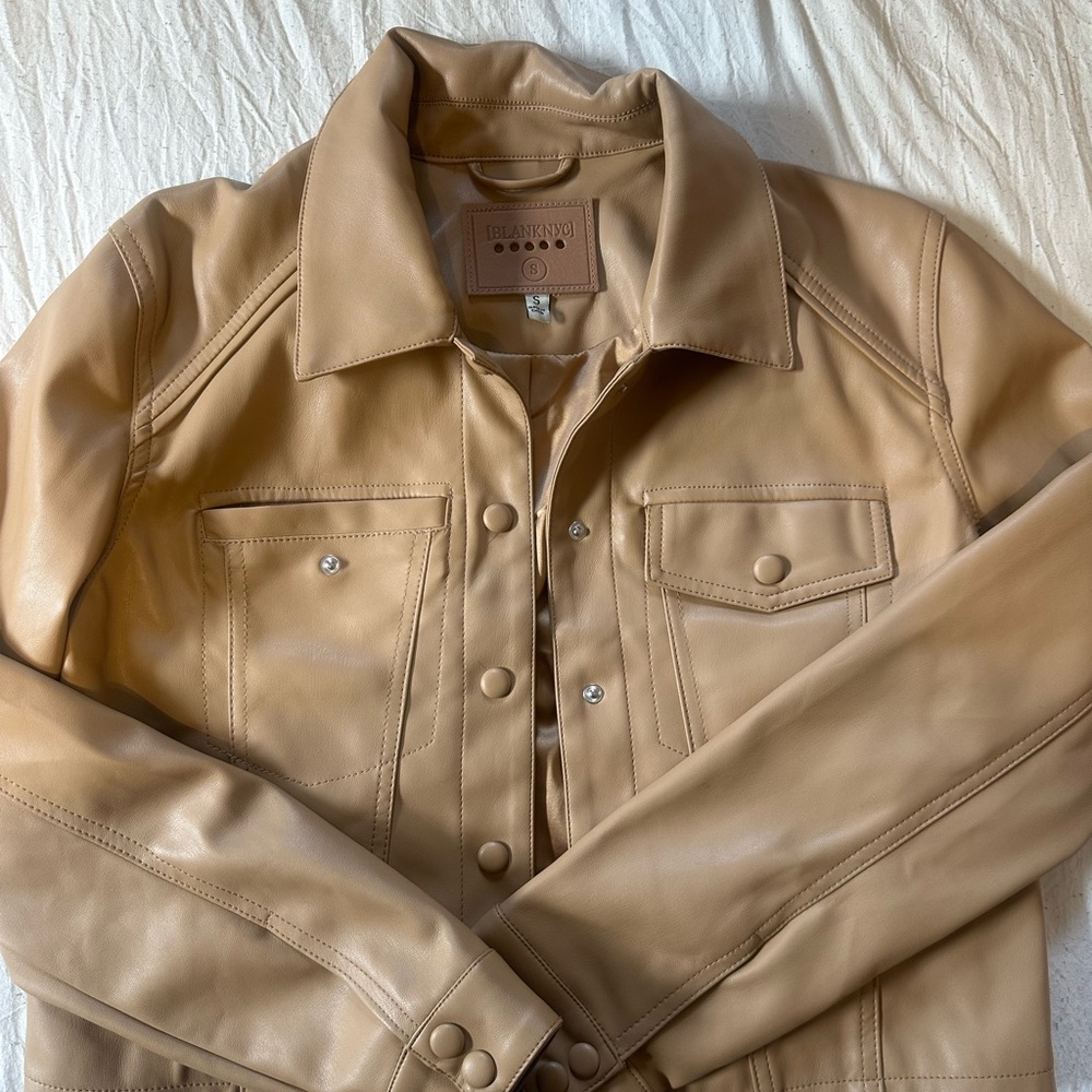 BLANKNYC Tan Leather Jacket